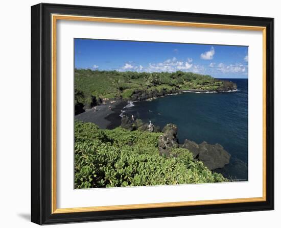 Walanapanapa Beach, Maui, Hawaii, Hawaiian Islands, Pacific, USA-Alison Wright-Framed Photographic Print