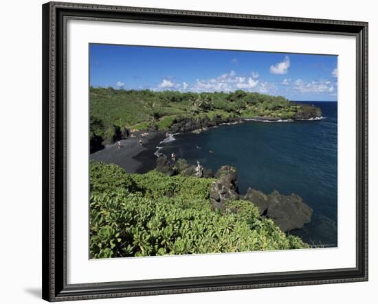 Walanapanapa Beach, Maui, Hawaii, Hawaiian Islands, Pacific, USA-Alison Wright-Framed Photographic Print