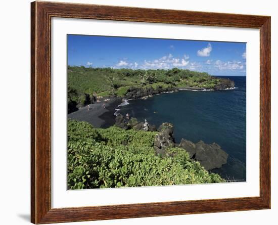 Walanapanapa Beach, Maui, Hawaii, Hawaiian Islands, Pacific, USA-Alison Wright-Framed Photographic Print