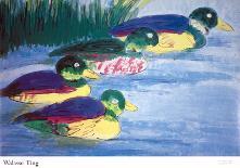 Eight Green Ducks-Walasse Ting-Collectable Print
