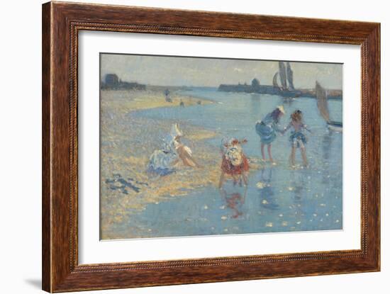 Walberswick, Children Paddling, 1891-Philip Wilson Steer-Framed Giclee Print