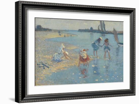 Walberswick, Children Paddling, 1891-Philip Wilson Steer-Framed Giclee Print