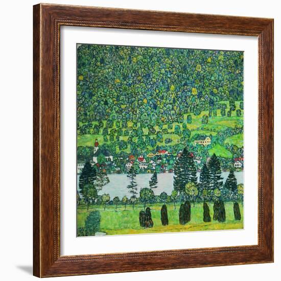 Waldabhang in Unterach Am Attersee, 1917, Slope in a Forest on Atterse-Lake-Gustav Klimt-Framed Giclee Print