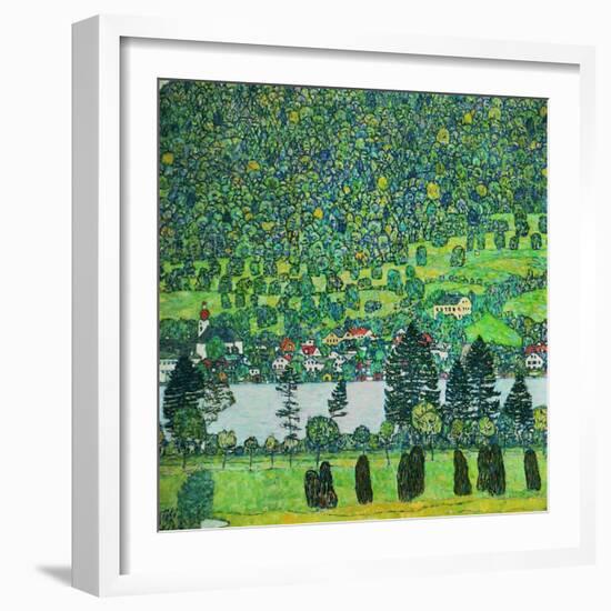 Waldabhang in Unterach Am Attersee, 1917, Slope in a Forest on Atterse-Lake-Gustav Klimt-Framed Giclee Print