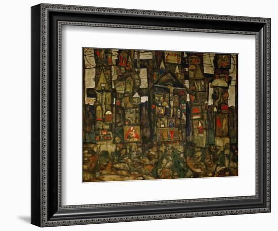 Waldandacht (Shrines in the Wood), 1915-Egon Schiele-Framed Giclee Print