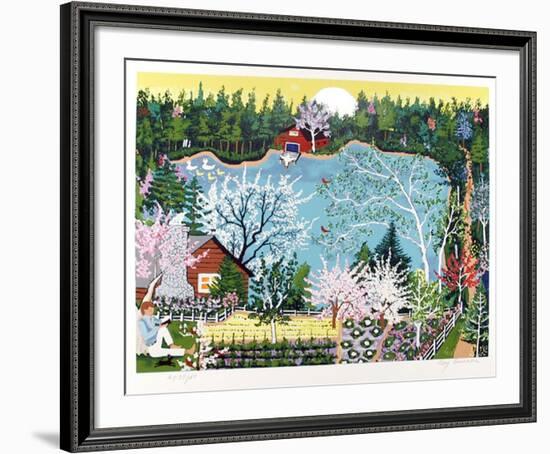 Walden Pond in Spring-Kay Ameche-Framed Limited Edition