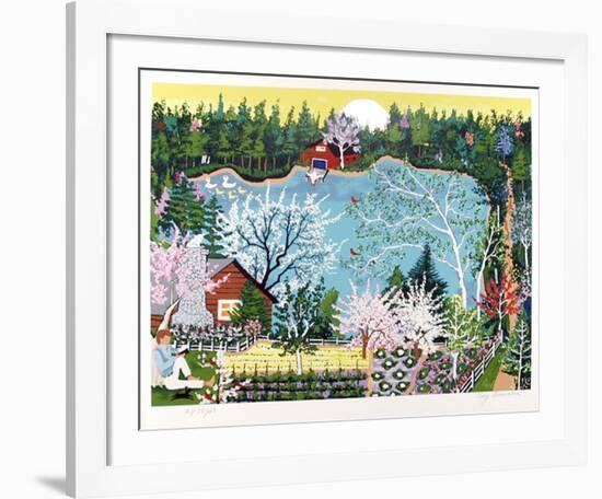 Walden Pond in Spring-Kay Ameche-Framed Limited Edition