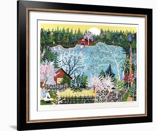 Walden Pond in Spring-Kay Ameche-Framed Limited Edition