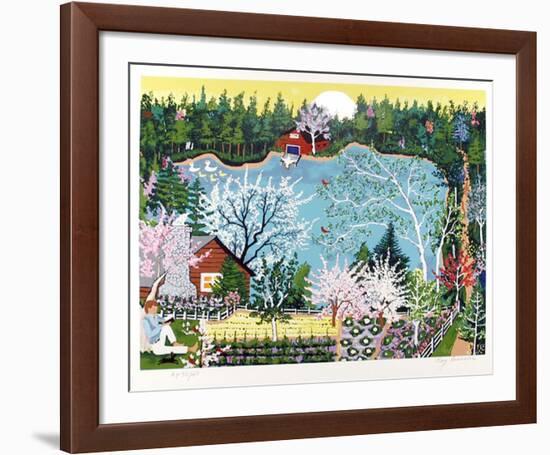 Walden Pond in Spring-Kay Ameche-Framed Limited Edition