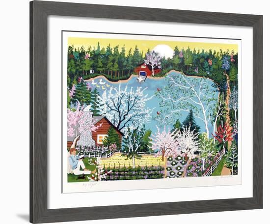 Walden Pond in Spring-Kay Ameche-Framed Limited Edition