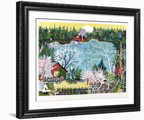 Walden Pond in Spring-Kay Ameche-Framed Limited Edition