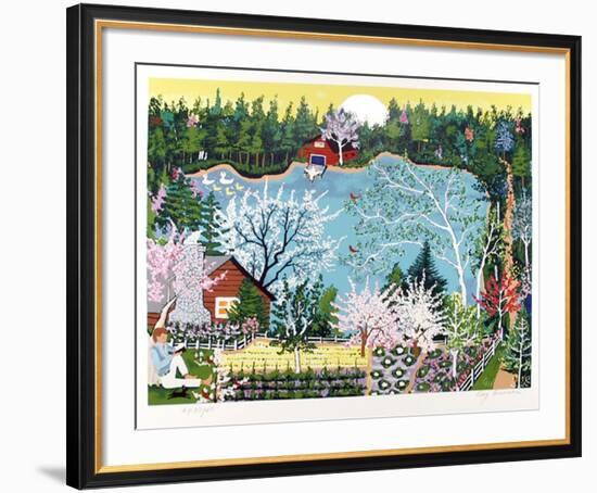 Walden Pond in Spring-Kay Ameche-Framed Limited Edition