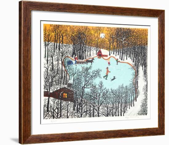 Walden Pond in Winter-Kay Ameche-Framed Limited Edition