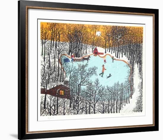 Walden Pond in Winter-Kay Ameche-Framed Limited Edition