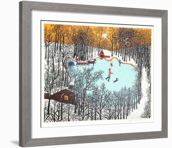 Walden Pond in Winter-Kay Ameche-Framed Limited Edition