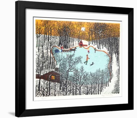 Walden Pond in Winter-Kay Ameche-Framed Limited Edition