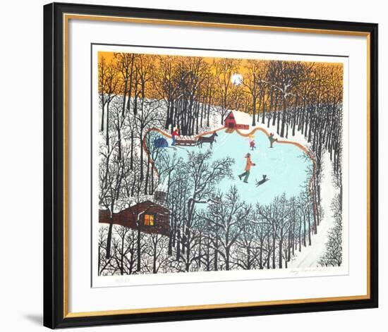 Walden Pond in Winter-Kay Ameche-Framed Limited Edition