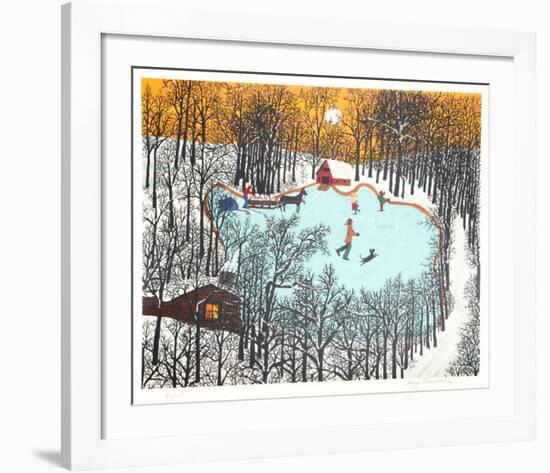 Walden Pond in Winter-Kay Ameche-Framed Limited Edition