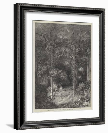 Waldfraulein,' or the Forest Maiden, a Fairy Tale-Edward Killingworth Johnson-Framed Giclee Print