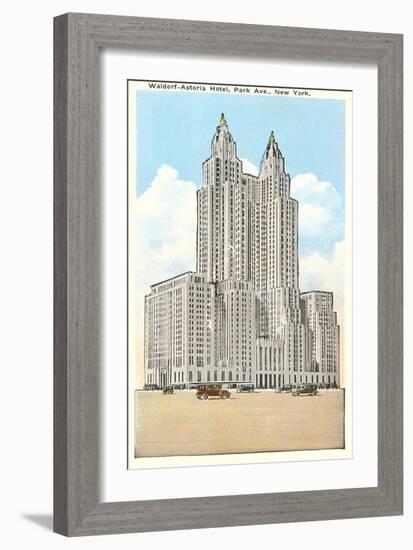 Waldorf-Astoria Hotel, New York City-null-Framed Art Print