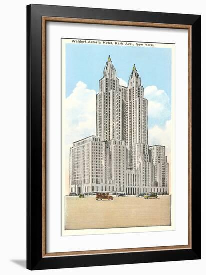 Waldorf-Astoria Hotel, New York City-null-Framed Art Print