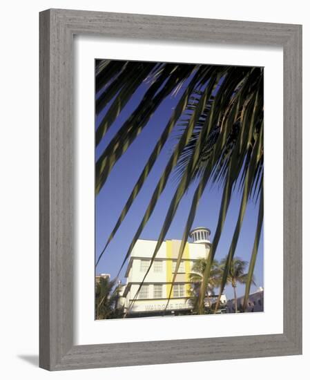 Waldorf Towers, South Beach, Miami, Florida, USA-Robin Hill-Framed Photographic Print