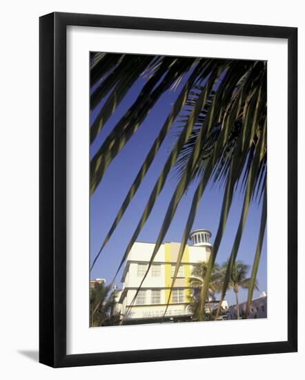 Waldorf Towers, South Beach, Miami, Florida, USA-Robin Hill-Framed Photographic Print
