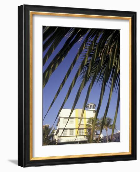 Waldorf Towers, South Beach, Miami, Florida, USA-Robin Hill-Framed Photographic Print