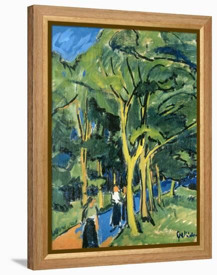 Waldstrasse, C.1910-Ernst Ludwig Kirchner-Framed Premier Image Canvas