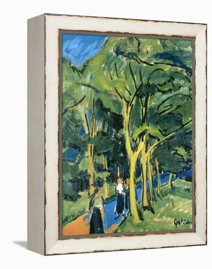 Waldstrasse, C.1910-Ernst Ludwig Kirchner-Framed Premier Image Canvas