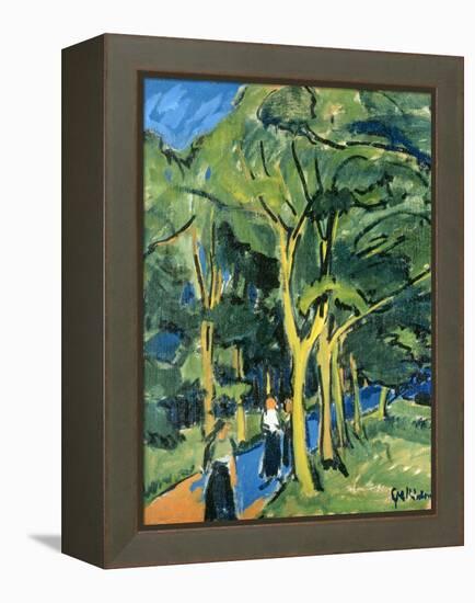Waldstrasse, C.1910-Ernst Ludwig Kirchner-Framed Premier Image Canvas