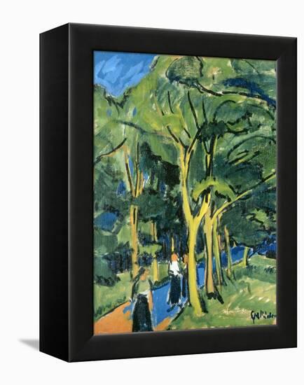 Waldstrasse, C.1910-Ernst Ludwig Kirchner-Framed Premier Image Canvas