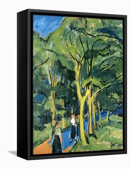 Waldstrasse, C.1910-Ernst Ludwig Kirchner-Framed Premier Image Canvas