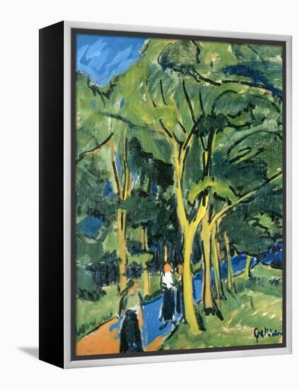 Waldstrasse, C.1910-Ernst Ludwig Kirchner-Framed Premier Image Canvas