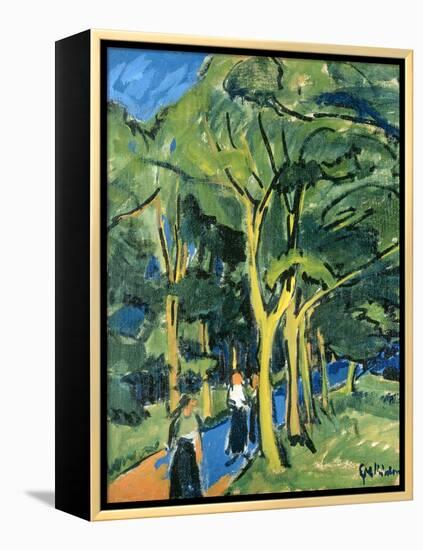 Waldstrasse, C.1910-Ernst Ludwig Kirchner-Framed Premier Image Canvas