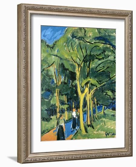 Waldstrasse, C.1910-Ernst Ludwig Kirchner-Framed Giclee Print