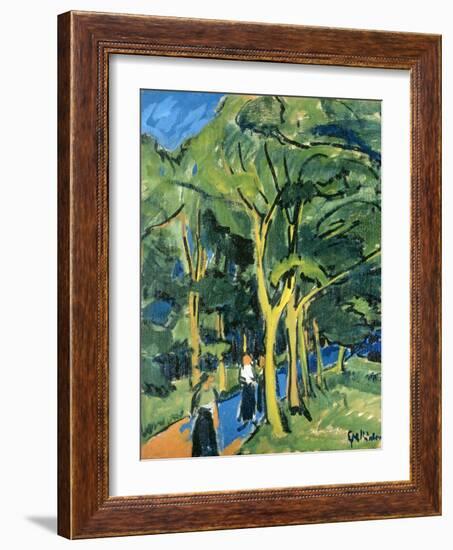 Waldstrasse, C.1910-Ernst Ludwig Kirchner-Framed Giclee Print