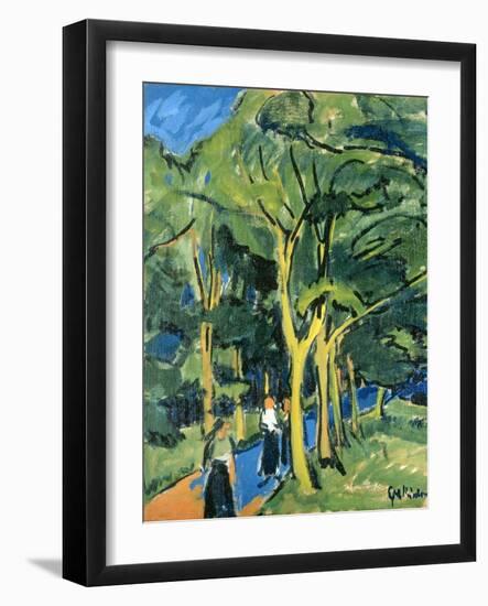 Waldstrasse, C.1910-Ernst Ludwig Kirchner-Framed Giclee Print