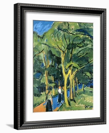 Waldstrasse, C.1910-Ernst Ludwig Kirchner-Framed Giclee Print