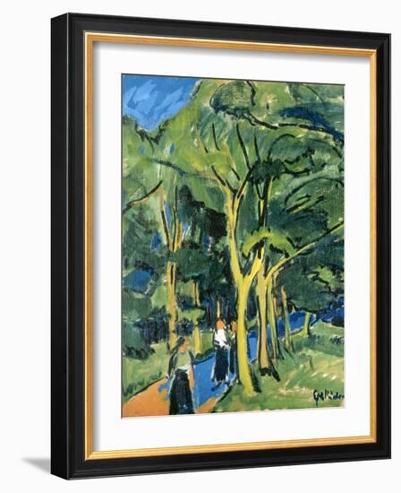 Waldstrasse, C.1910-Ernst Ludwig Kirchner-Framed Giclee Print