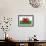 Wales Country Flag - Letterpress-Lantern Press-Framed Art Print displayed on a wall