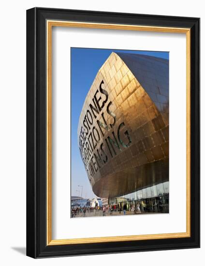 Wales Millennium Centre, Cardiff Bay, Cardiff, South Glamorgan, Wales, United Kingdom, Europe-Neale Clark-Framed Photographic Print