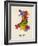 Wales Watercolor Map-Michael Tompsett-Framed Art Print