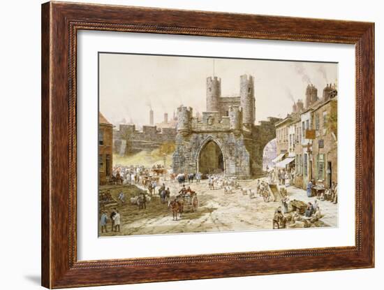 Walgate Bar, York-Louise Rayner-Framed Giclee Print