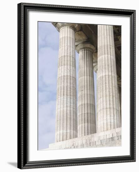 Walhalla or Walhalla Temple Near Donaustauf in Bavaria, Germany-Martin Zwick-Framed Photographic Print