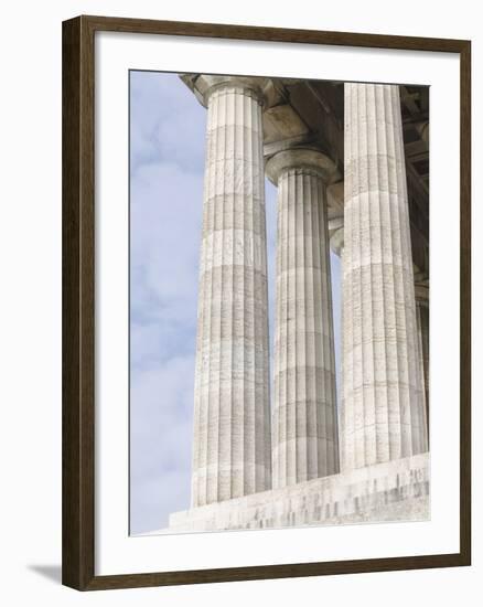 Walhalla or Walhalla Temple Near Donaustauf in Bavaria, Germany-Martin Zwick-Framed Photographic Print