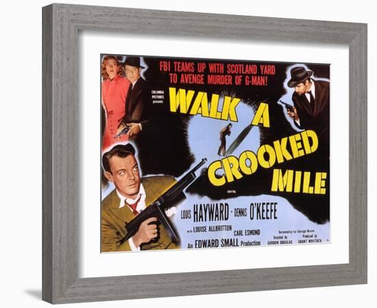 Walk a Crooked Mile, 1948-null-Framed Art Print