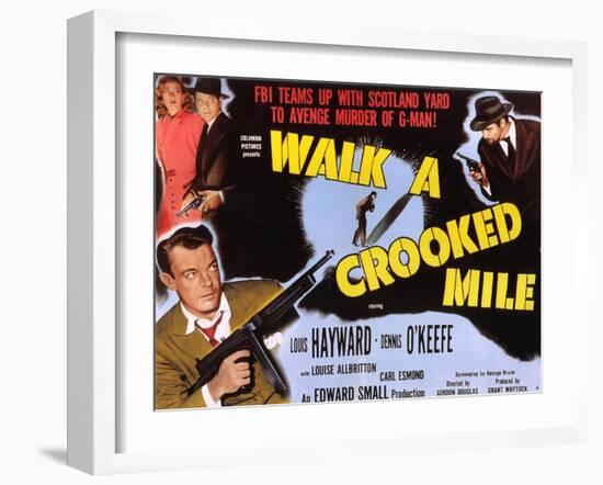 Walk a Crooked Mile, 1948-null-Framed Art Print