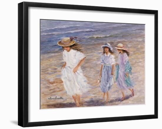 Walk at the Sea-Hélène Léveillée-Framed Art Print