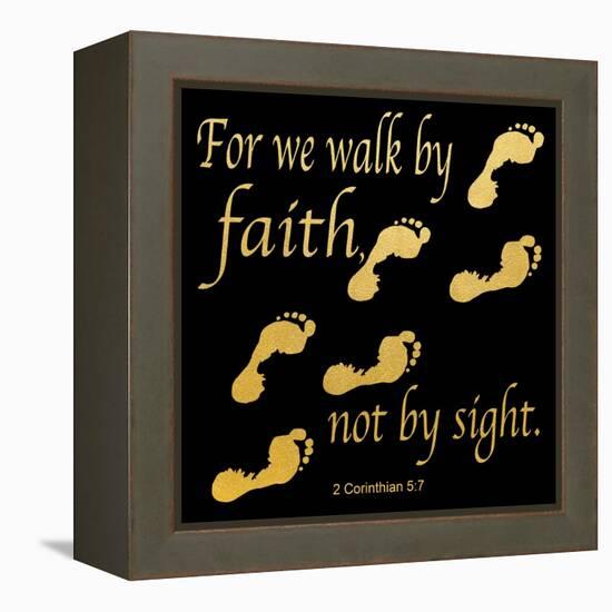 Walk By Faith 3-Alonza Saunders-Framed Stretched Canvas